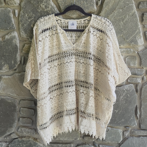 Cabi Crocheted Top - Picture 5 of 9